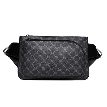 Мъжка чанта през кръст PU кожа, подплата PVC, марка Puti Kangaroo, пролет 2018