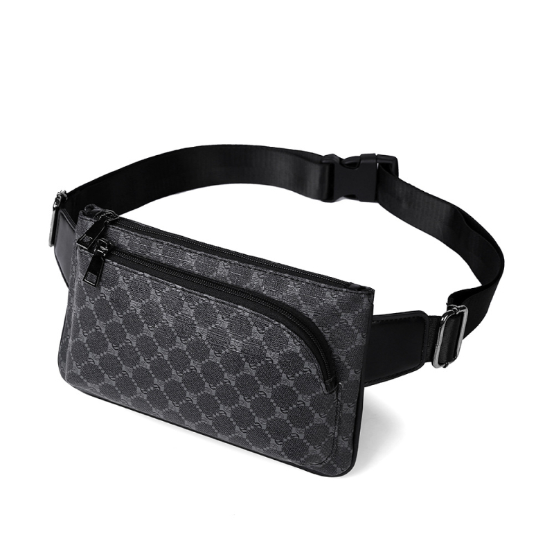 Мъжка чанта през кръст PU кожа, подплата PVC, марка Puti Kangaroo, пролет 2018