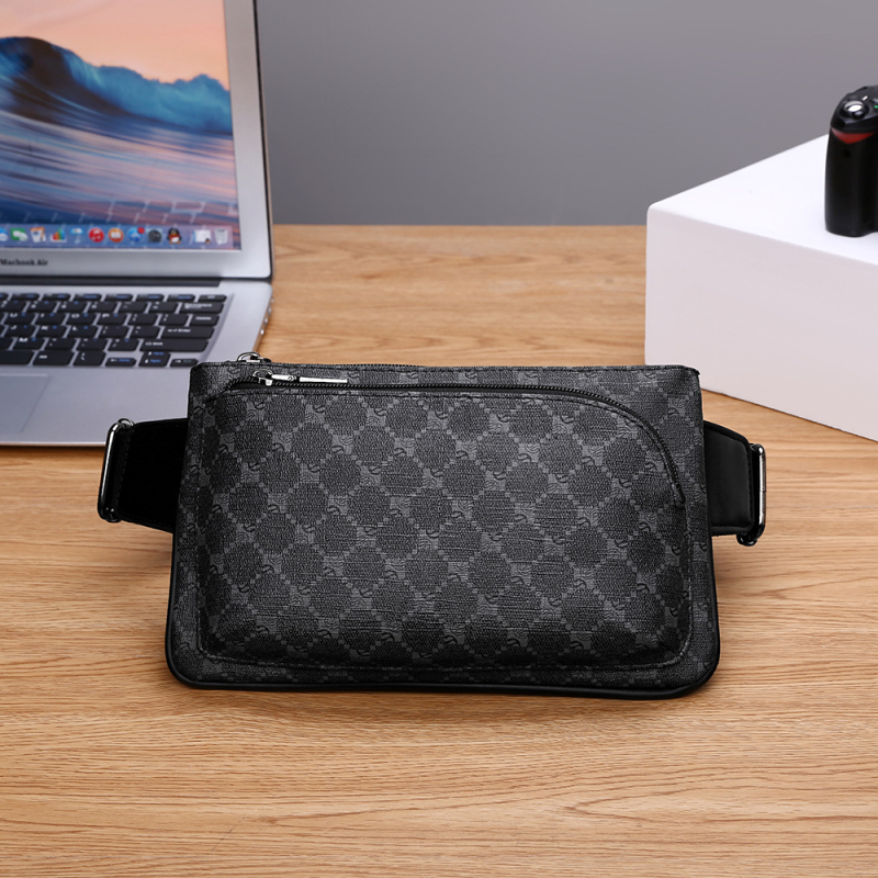 Мъжка чанта през кръст PU кожа, подплата PVC, марка Puti Kangaroo, пролет 2018