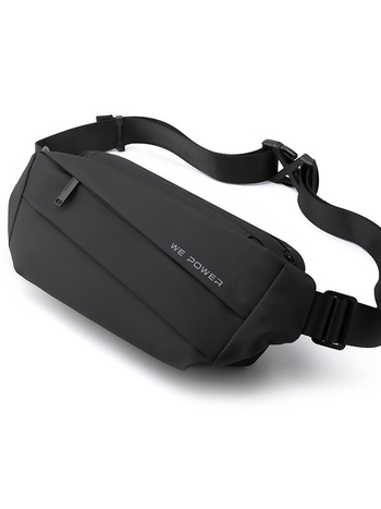 Мъжка кръстосана чанта през рамо, Нейлон, Урбан стил, Устойчивост на износване, Полиестерна подплата, Лято 2024