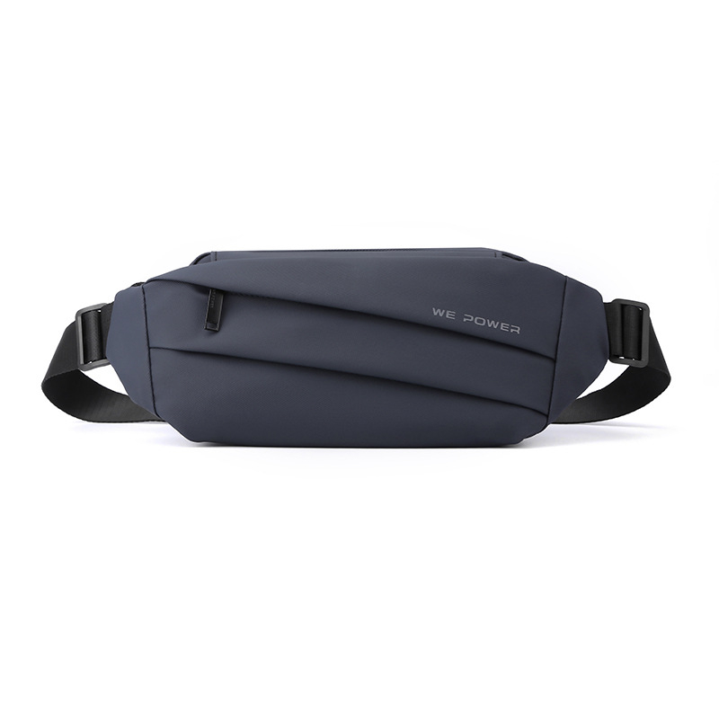 Férfi keresztpántos táska, Nylon, városi egyszerű stílus, kopásálló, poliészter bélés, nyár 2024