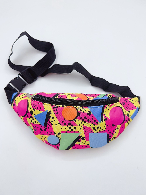 Menglu nejlon deréktáska, Nagy kapacitás, Dupla cipzár, Rejtett cipzáras zseb, Keresztpántos kialakítás