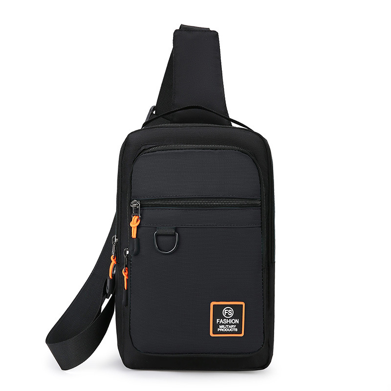 Férfi mellkas táska, utcai stílus, Oxford anyag, lélegző, vízálló, ultra-könnyű, lopás elleni védelem, TOTAI