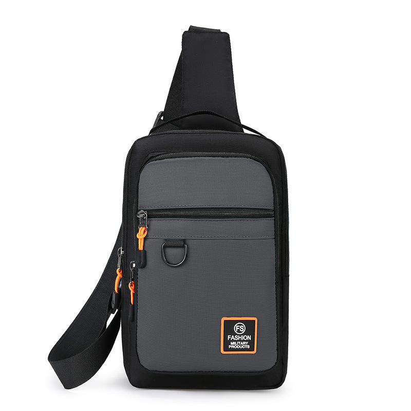 Férfi mellkas táska, utcai stílus, Oxford anyag, lélegző, vízálló, ultra-könnyű, lopás elleni védelem, TOTAI