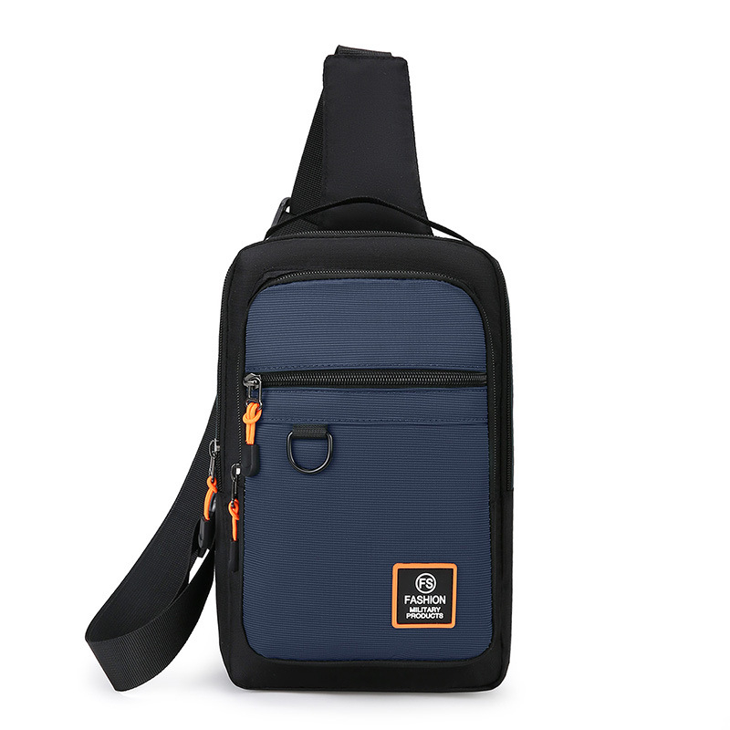 Férfi mellkas táska, utcai stílus, Oxford anyag, lélegző, vízálló, ultra-könnyű, lopás elleni védelem, TOTAI