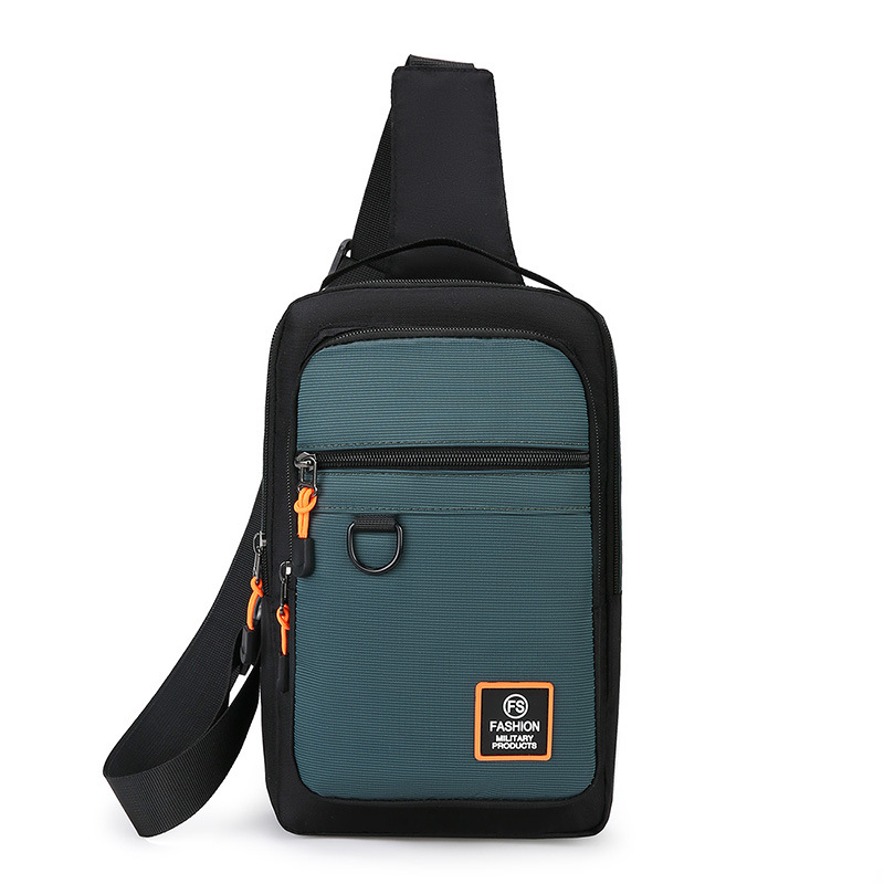 Férfi mellkas táska, utcai stílus, Oxford anyag, lélegző, vízálló, ultra-könnyű, lopás elleni védelem, TOTAI