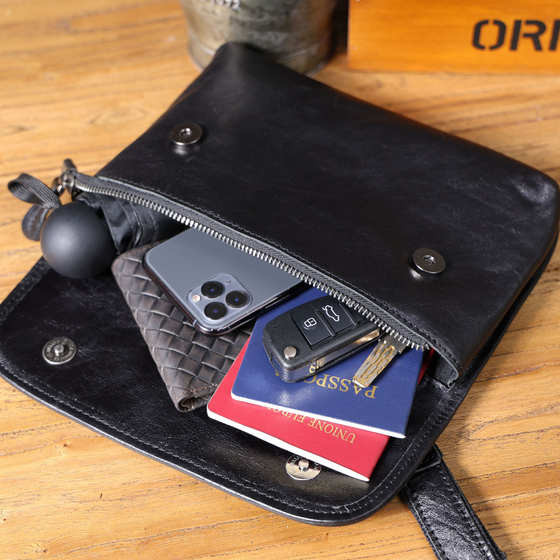 Férfi crossbody táska valódi bőrből, felső réteg marhabőrből, kopásálló, városi egyszerű stílus