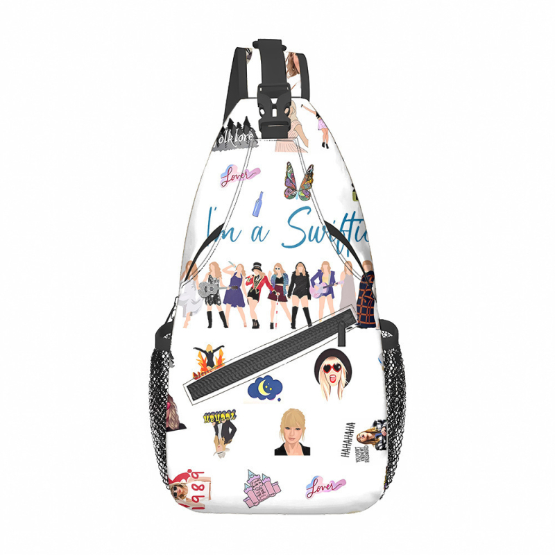 Чанта през рамо: аниме дизайн, полиестерен материал, дишаща, водоустойчива, ултралека, унисекс, за ученици от средно училище нагоре