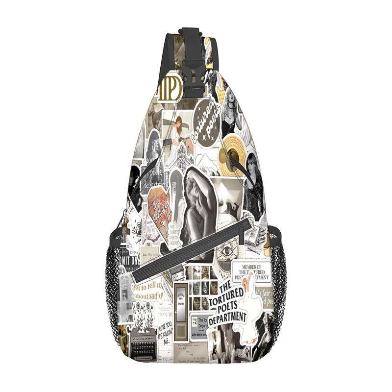 Чанта през рамо: аниме дизайн, полиестерен материал, дишаща, водоустойчива, ултралека, унисекс, за ученици от средно училище нагоре