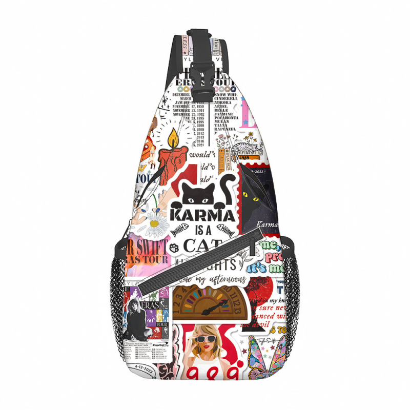 Чанта през рамо: аниме дизайн, полиестерен материал, дишаща, водоустойчива, ултралека, унисекс, за ученици от средно училище нагоре