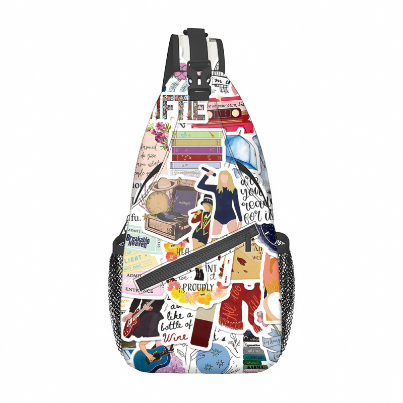 Чанта през рамо: аниме дизайн, полиестерен материал, дишаща, водоустойчива, ултралека, унисекс, за ученици от средно училище нагоре