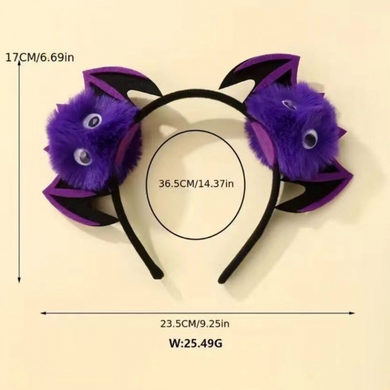 Kapa za glavu s kopčom Netopir-Pavuk, ručno izrađena od perja, unisex, proljeće 2024