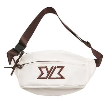 Vállon átívelő táska — városi minimalist stílus, nylon külső, poliészter bélés, cipzár, telefonszseb