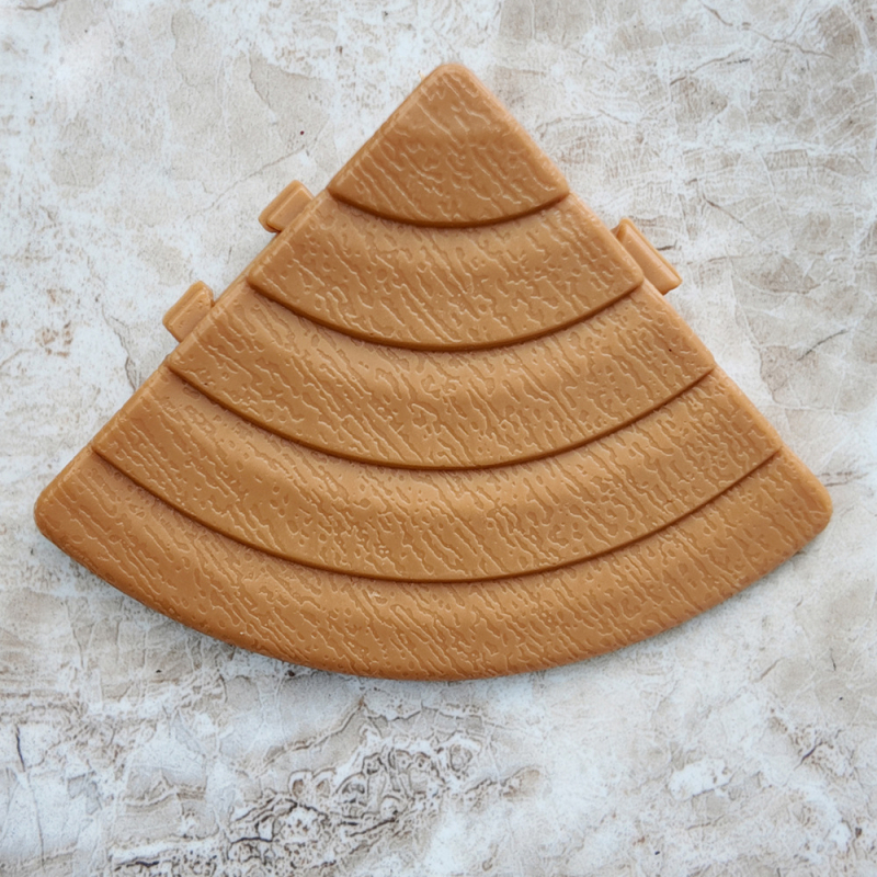 Пластмасов сглобяем настил (PP), дървесен релеф, антибактериален, за коридор, модерен стил