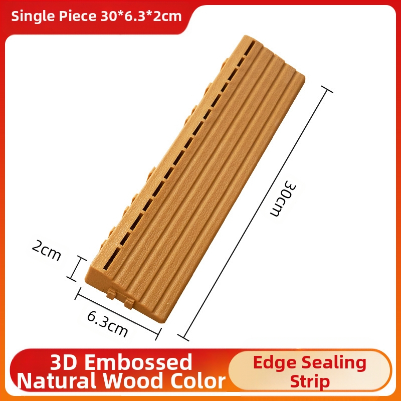 Пластмасов сглобяем настил (PP), дървесен релеф, антибактериален, за коридор, модерен стил
