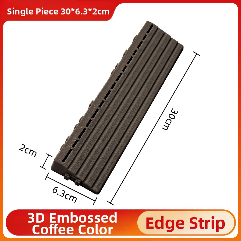 Пластмасов сглобяем настил (PP), дървесен релеф, антибактериален, за коридор, модерен стил