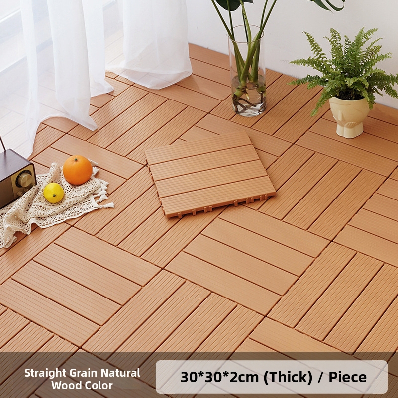 Пластмасов сглобяем настил (PP), дървесен релеф, антибактериален, за коридор, модерен стил