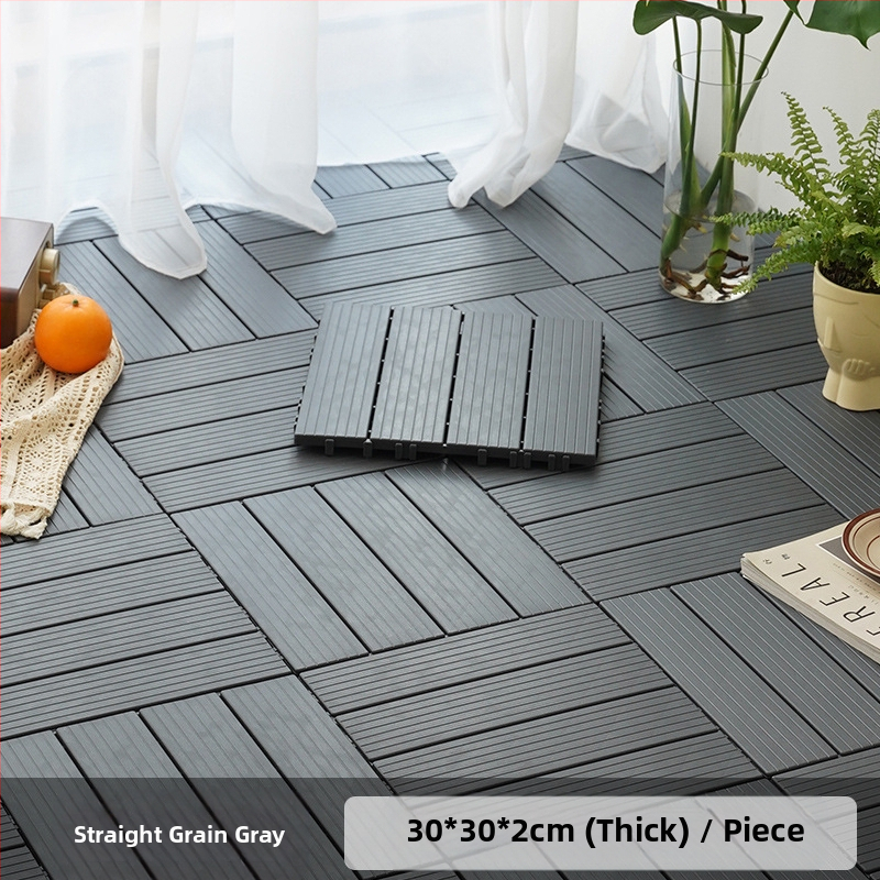 Пластмасов сглобяем настил (PP), дървесен релеф, антибактериален, за коридор, модерен стил