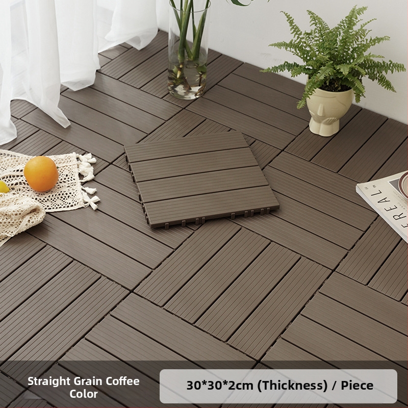 Пластмасов сглобяем настил (PP), дървесен релеф, антибактериален, за коридор, модерен стил