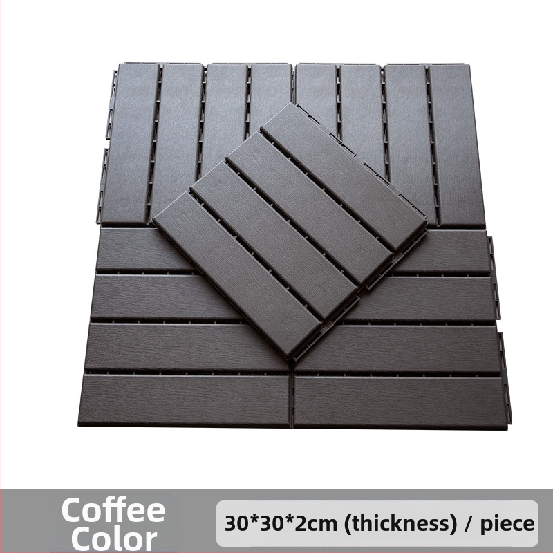 Пластмасов сглобяем настил (PP), дървесен релеф, антибактериален, за коридор, модерен стил