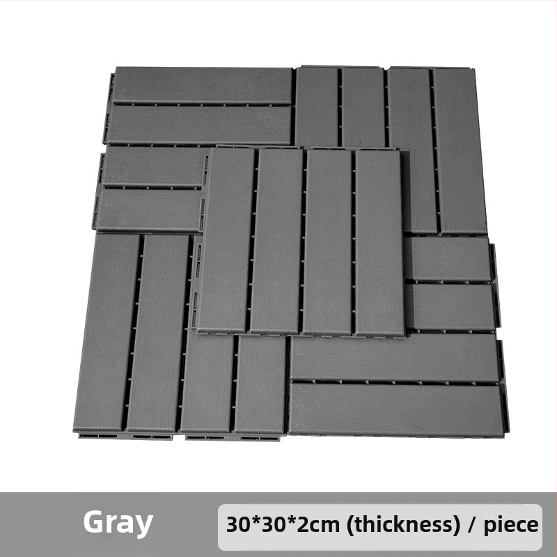 Пластмасов сглобяем настил (PP), дървесен релеф, антибактериален, за коридор, модерен стил