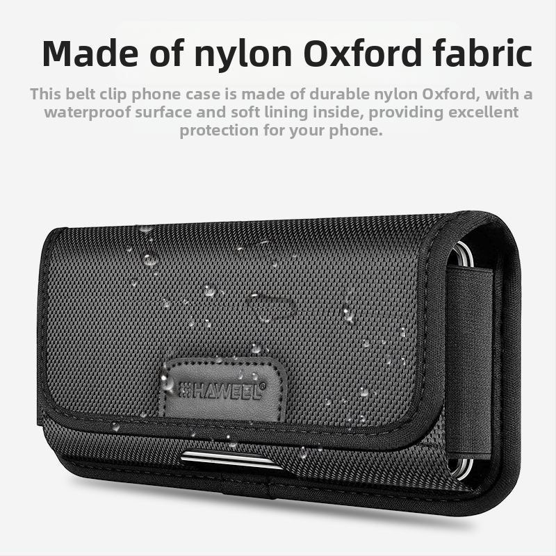 HAWEEL Pánska PU Pásová Taška - priedušná, s priehradkou na kartu, kompatibilná s 8-palcovými zariadeniami