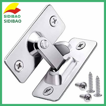 Ανοξείδωτο μεταλλικό κλείδωμα πόρτας με γωνία 90°, μοντέλο 00038, κατάλληλο για ντουλάπες και εντοιχισμένες πόρτες, Sidibao