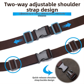 Мъжка чанта за гърдите от естествена кожа, първи слой телешка кожа, износоустойчива, полиестрова подплата, за ежедневна употреба