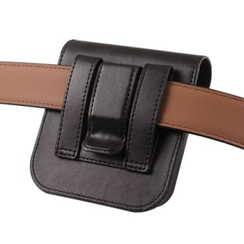 Мъжка чанта за талия с джоб за телефон със сгъваем екран, PU материал, антикрадба, унисекс стил, зима 2024.