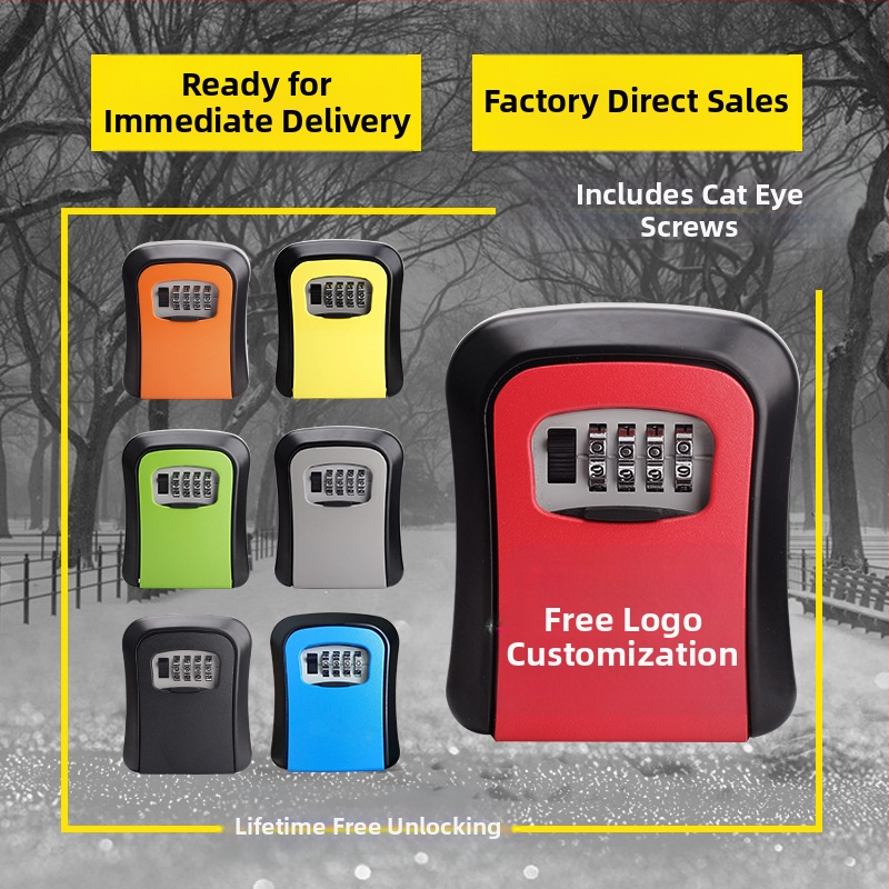 Кутия за ключове със кодов заключващ механизъм – механична, алуминиева сплав, модел 806, марка Champions, за съхранение на ключове, модерен минималистичен стил