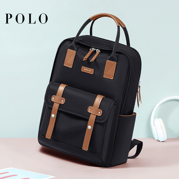 POLO σακίδιο για επιχειρηματική μετακίνηση – ύφασμα με συνθετικό δέρμα, καθημερινή χρήση, καλοκαίρι 2024