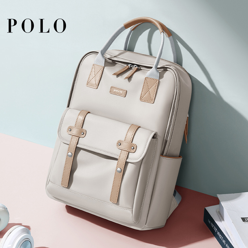 POLO σακίδιο για επιχειρηματική μετακίνηση – ύφασμα με συνθετικό δέρμα, καθημερινή χρήση, καλοκαίρι 2024