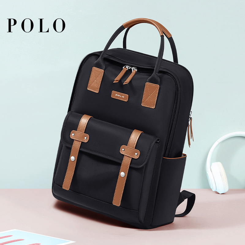 POLO σακίδιο για επιχειρηματική μετακίνηση – ύφασμα με συνθετικό δέρμα, καθημερινή χρήση, καλοκαίρι 2024