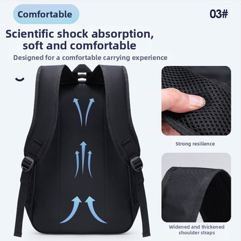 Σακίδιο από Oxford ύφασμα, αναπνεύσιμο, με μεγάλη χωρητικότητα, κατάλληλο για μαθητές γυμνασίου και πανεπιστημίου