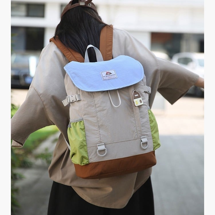 Unisex nejlon hátizsák, nagy kapacitású, vízálló, légpárnás vállpánt rendszerrel