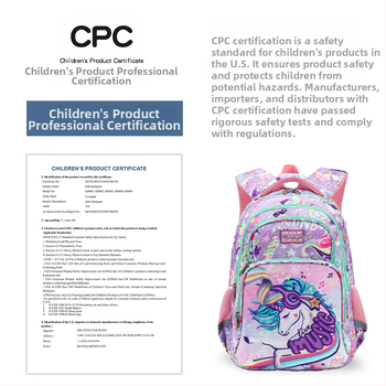 MOK унисекс ученическа раница за класове 3-6 - ултралека, Oxford плат, защита на гръбнака, водоотблъскваща повърхност, презрамки с въздушна възглавница