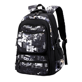 Natural Fish Σακίδιο για σχολείο και ταξίδια, αδιάβροχο ύφασμα Oxford, χωρητικότητα 20–35 λίτρων, ιμάντες ώμου με αερό-μαξιλάρι