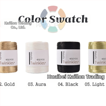 Κλωστή με πυρήνα από χρυσό σύρμα για DIY πλέξιμο – σπειρωμένη κλωστή, μάρκα KNOTITUDE, προέλευση Κίνα