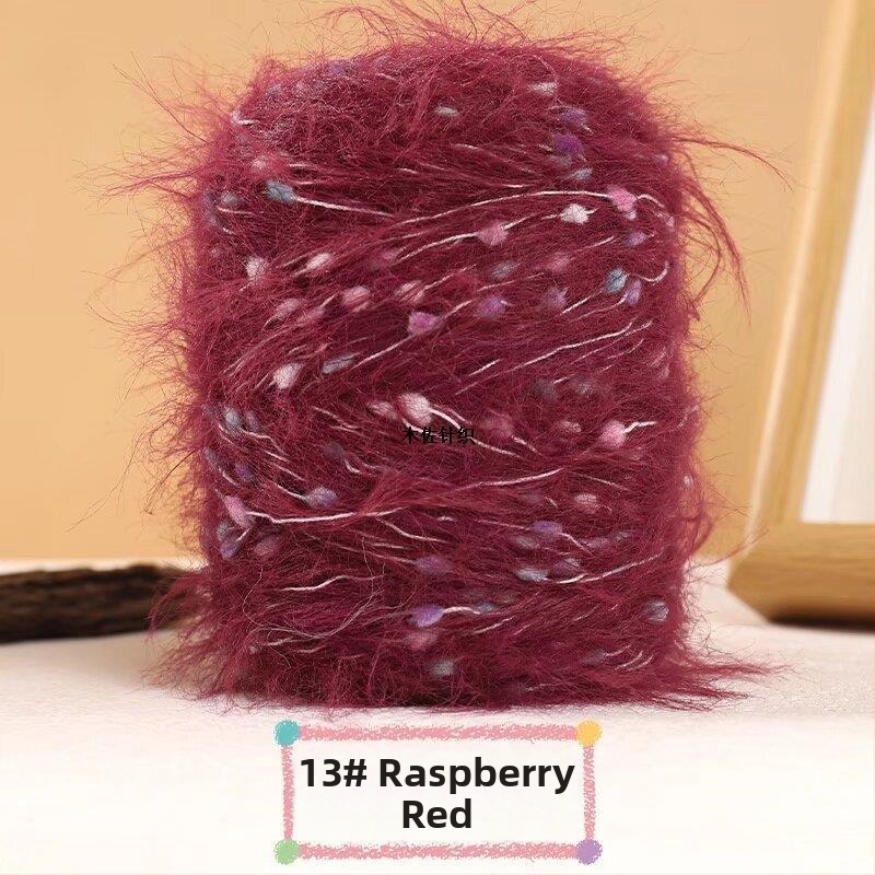 Muzo dzija mink velvet – riņķveida vērpšana, rokdarbiem