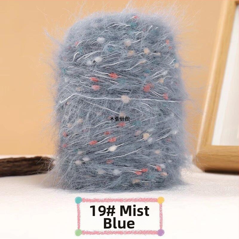 Muzo dzija mink velvet – riņķveida vērpšana, rokdarbiem
