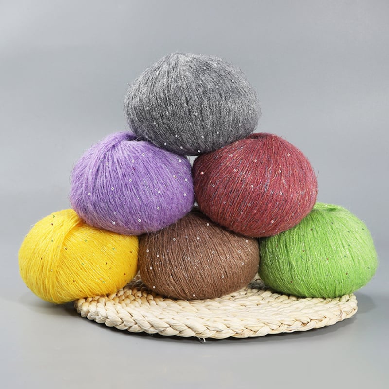 Mohair νήμα, worsted επεξεργασία, νήμα σε ομάδες, για χειροποίητες κούκλες
