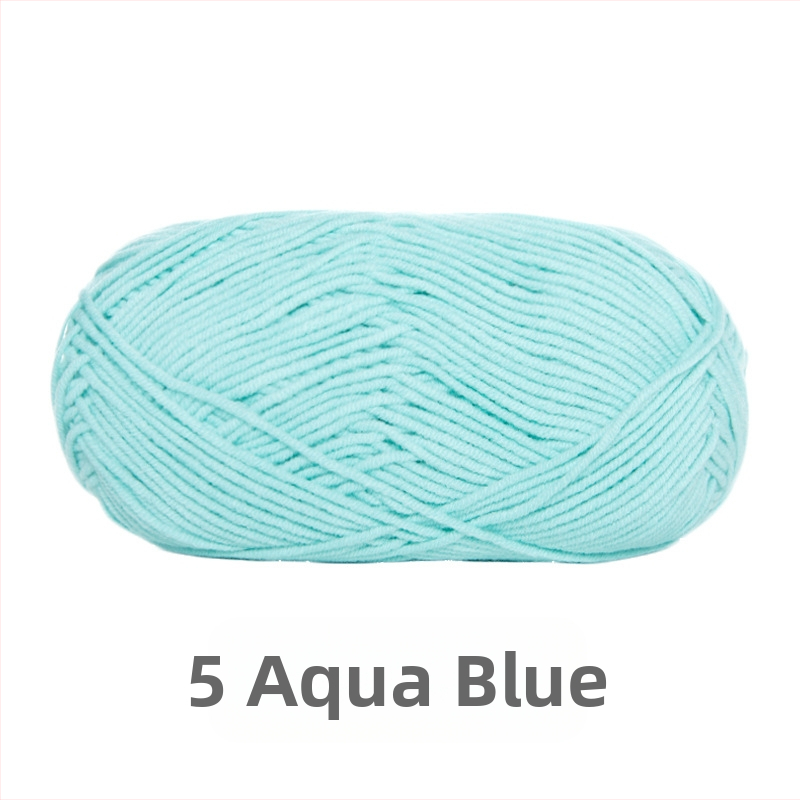 Mezgamas lėlių pledas, rankų darbas, keturių siūlų medvilnės siūlas mišinys (60% Xinjiang medvilnė, 40% akrilas); 2.6 NM, 4 siūlai, 50 g