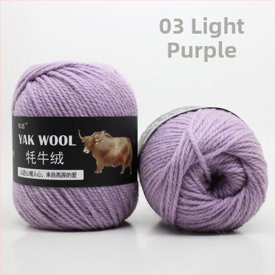 Yak velvet 3 pavedienu vilnas dzija adīšanai un tamborēšanai, worsted spun, rolēs