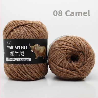 Yak velvet 3 pavedienu vilnas dzija adīšanai un tamborēšanai, worsted spun, rolēs