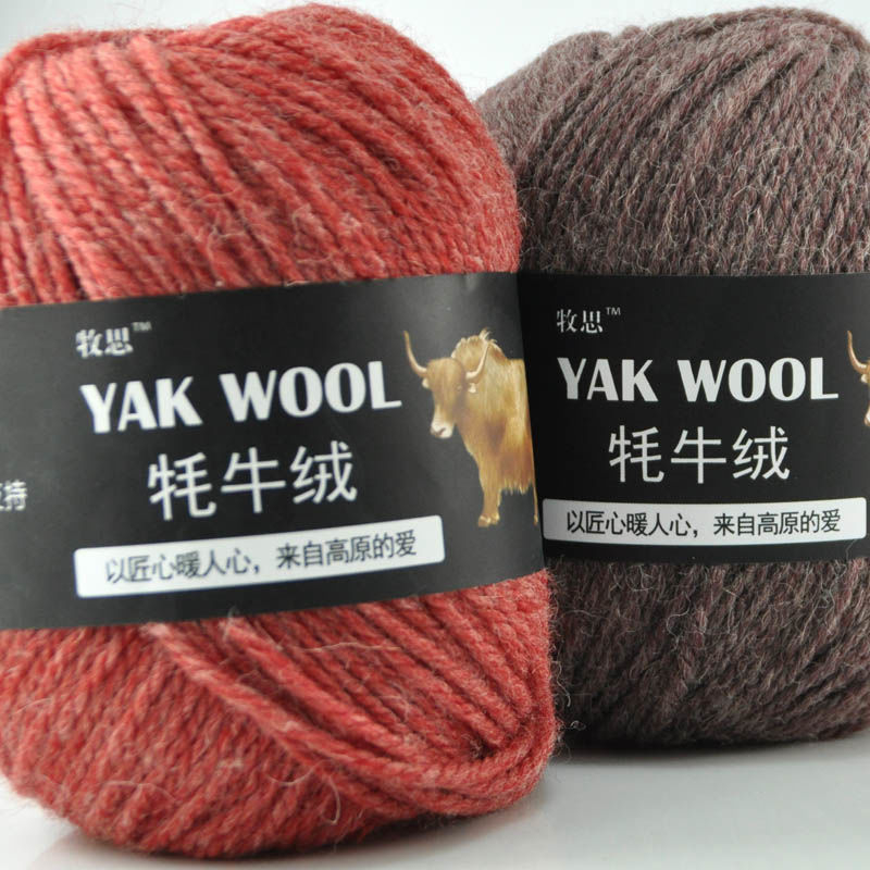 Yak velvet 3-strand μαλλί για χειροποίητο πλέξιμο και βελονάκι, worsted-spun, σε ρολά