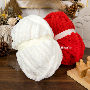 Rankomis megztas pirštų šalikas, Cat Tail, Snowball ženklas, poliesterio siūlas, dažytas siūlas, ilgis 25,6 m, svoris 226 g