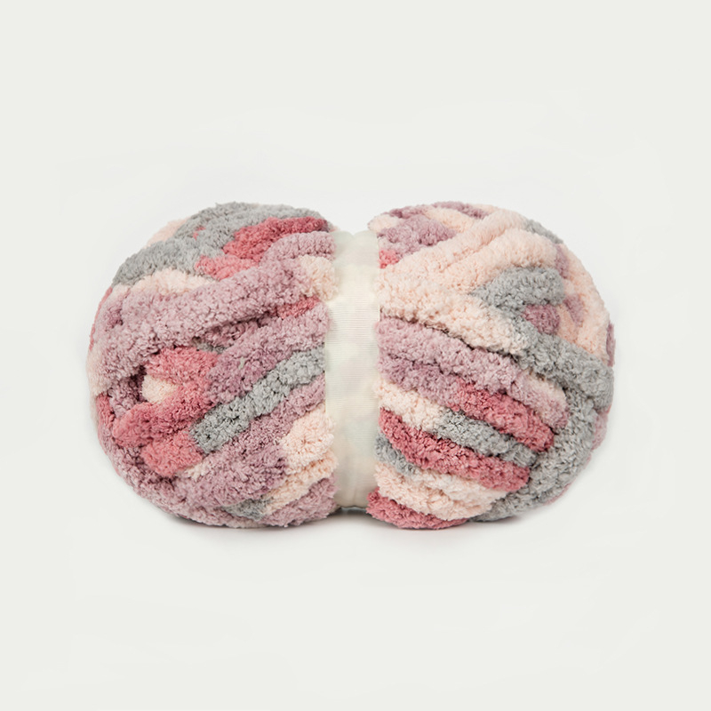 Rankomis megztas pirštų šalikas, Cat Tail, Snowball ženklas, poliesterio siūlas, dažytas siūlas, ilgis 25,6 m, svoris 226 g