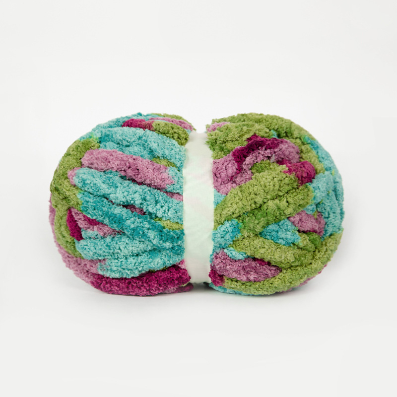 Rankomis megztas pirštų šalikas, Cat Tail, Snowball ženklas, poliesterio siūlas, dažytas siūlas, ilgis 25,6 m, svoris 226 g