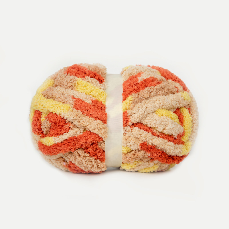 Rankomis megztas pirštų šalikas, Cat Tail, Snowball ženklas, poliesterio siūlas, dažytas siūlas, ilgis 25,6 m, svoris 226 g