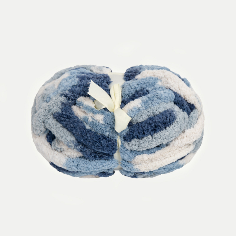 Rankomis megztas pirštų šalikas, Cat Tail, Snowball ženklas, poliesterio siūlas, dažytas siūlas, ilgis 25,6 m, svoris 226 g